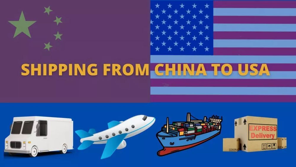 shipping from China to the United States by air freight ocean freight and door to door delivery