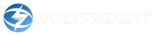 VoltFreight white text logo for no backgrounds