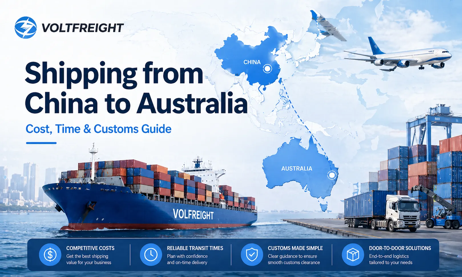 How to Ship Products from China to Australia: Sea Freight, Air Freight and Customs Guide How to ship products from China to Australia by sea freight air freight and customs clearance