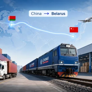 Shipping from China to Belarus with rail freight, truck freight, air freight, DDP service and door-to-door delivery to Minsk and Brest