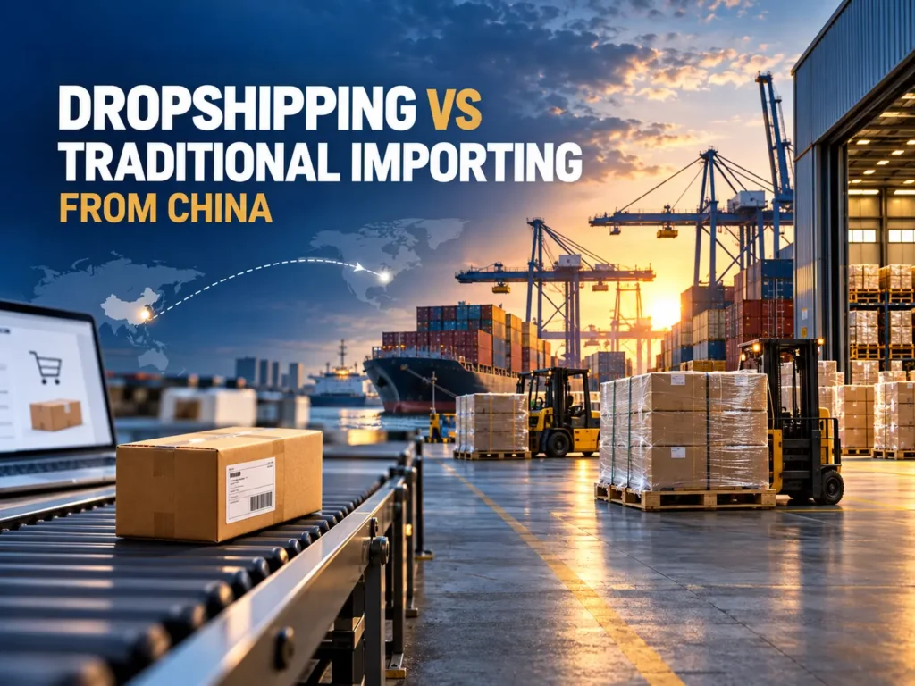 Dropshipping vs traditional importing from China through a global freight and fulfillment network