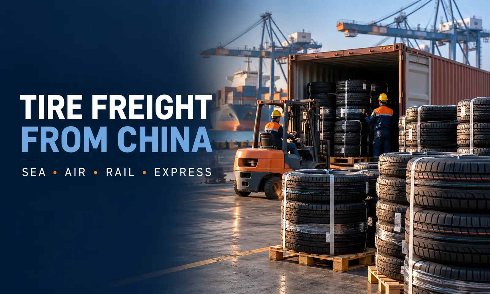 Shipping tires from China by sea and air freight