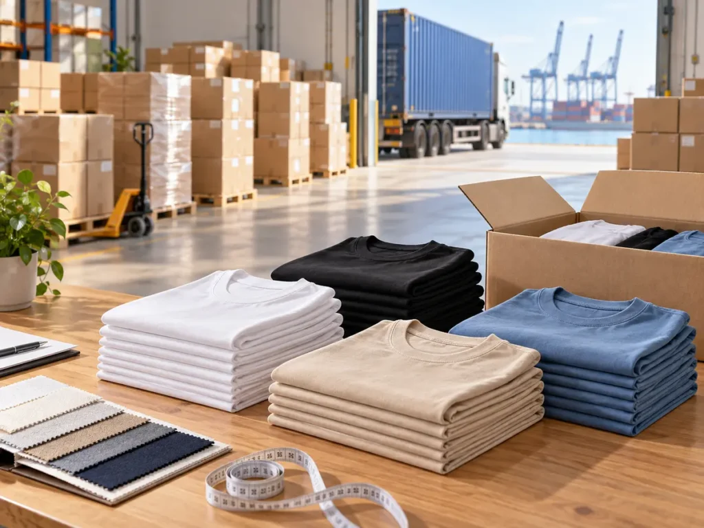 Wholesale T-shirts ready for export from China